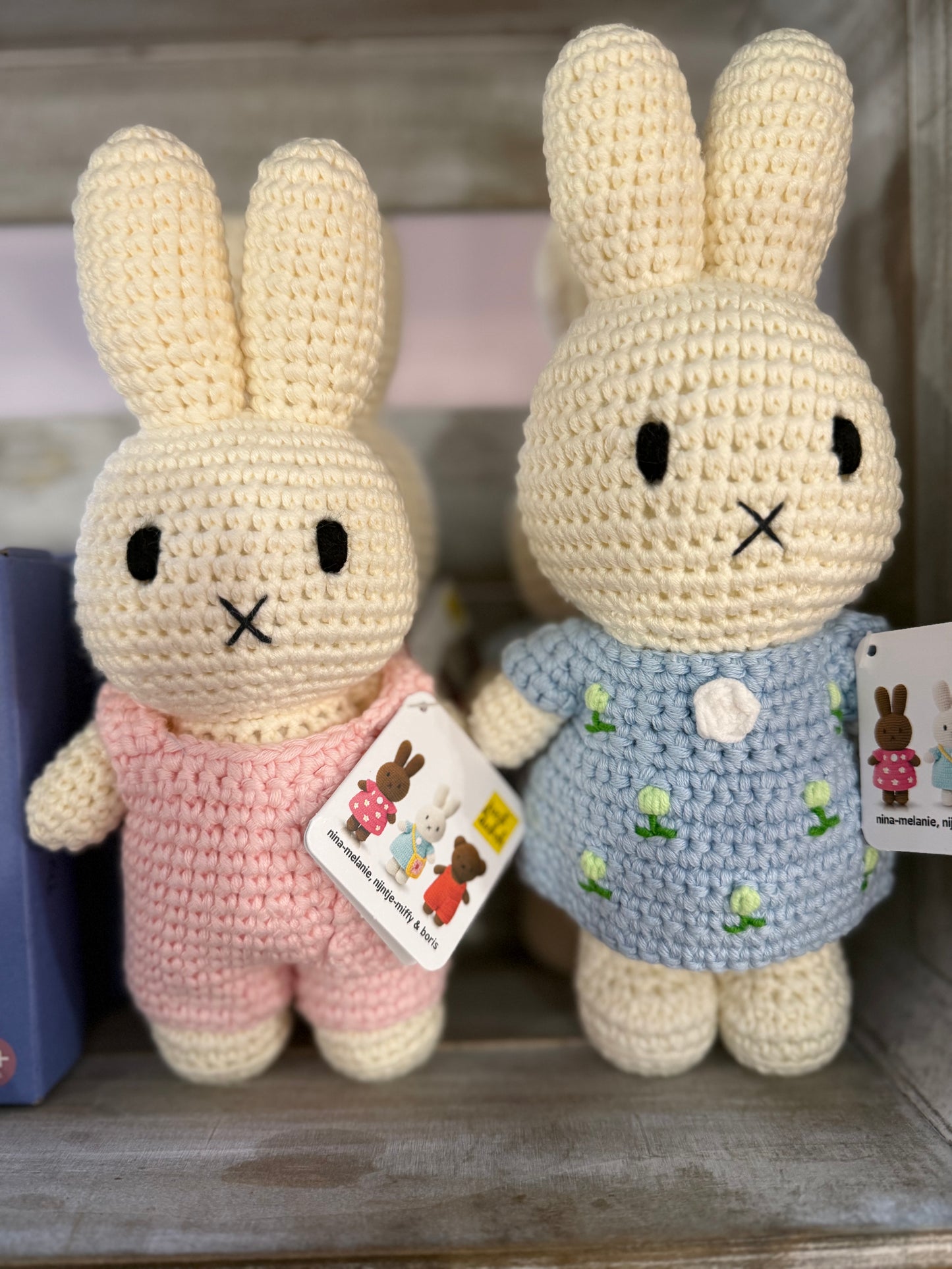 Just Dutch Crochet Miffy Handmade and her Pastel Blue tulip dress