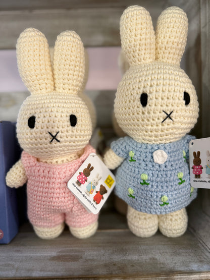Just Dutch Crochet Miffy Handmade and her Pastel Blue tulip dress