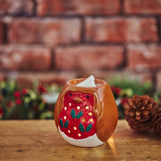 Robin shaped ceramic wax burner
