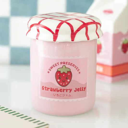 Strawberry Jelly Jar Oil Burner and Wax Warmer