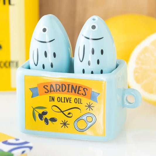 Sardine Salt and Pepper Shakers
