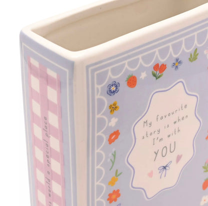 Love Life Book Vase 15cm - When I'm With You