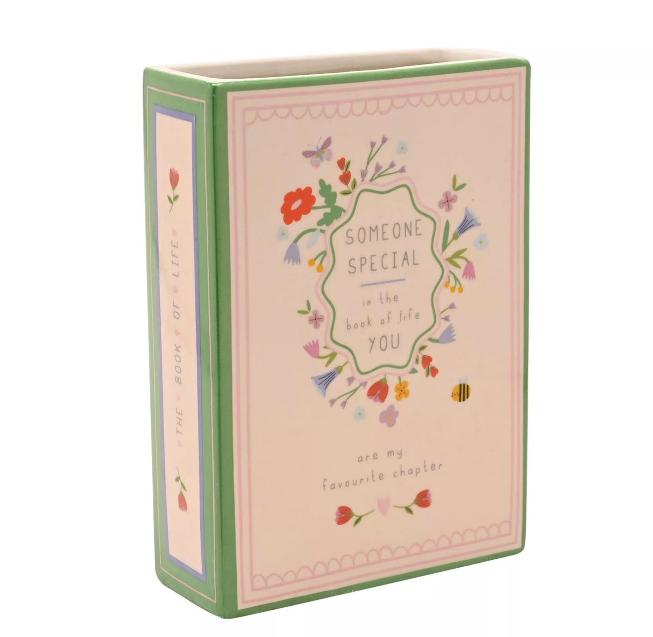 LOVE LIFE BOOK VASE 15CM - SOMEONE SPECIAL
