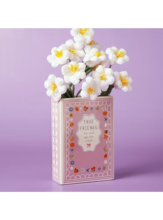 Love Life Friends Ceramic Book Vase
