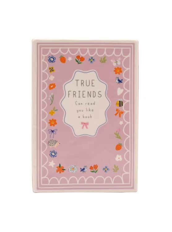 Love Life Friends Ceramic Book Vase