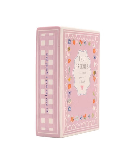 Love Life Friends Ceramic Book Vase