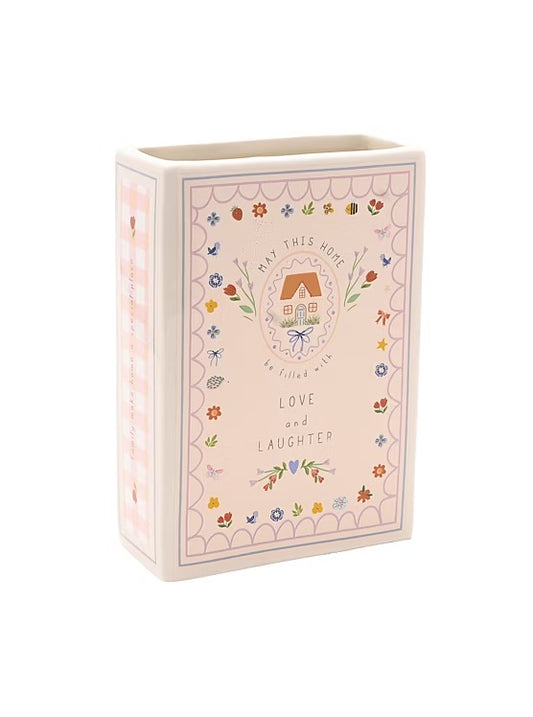 Love Life Book Vase 15cm - Home