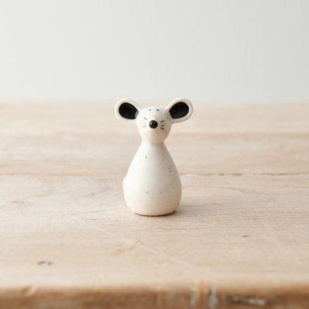 Porcelain black and white animals handing and standing