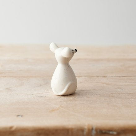 Porcelain black and white animals handing and standing