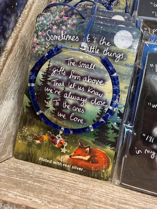 Fox Under The Moon Silver Plated Friendship Bracelet Little Things