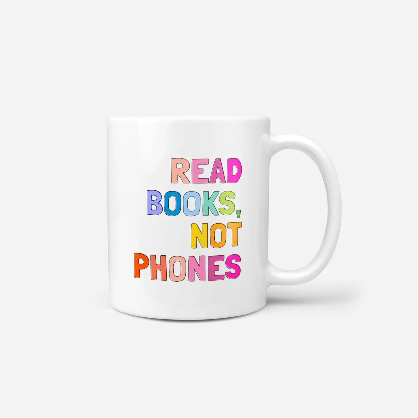 Books Not Phones Ceramic Mug