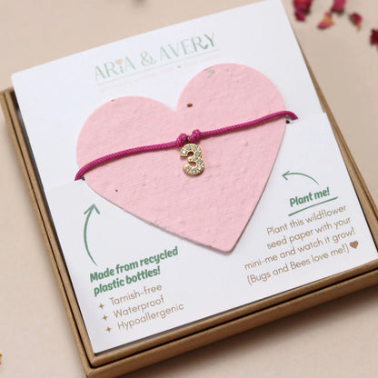 Birthday Bracelet - 100% Recycled Plastic Bottles - age 3 to 9
