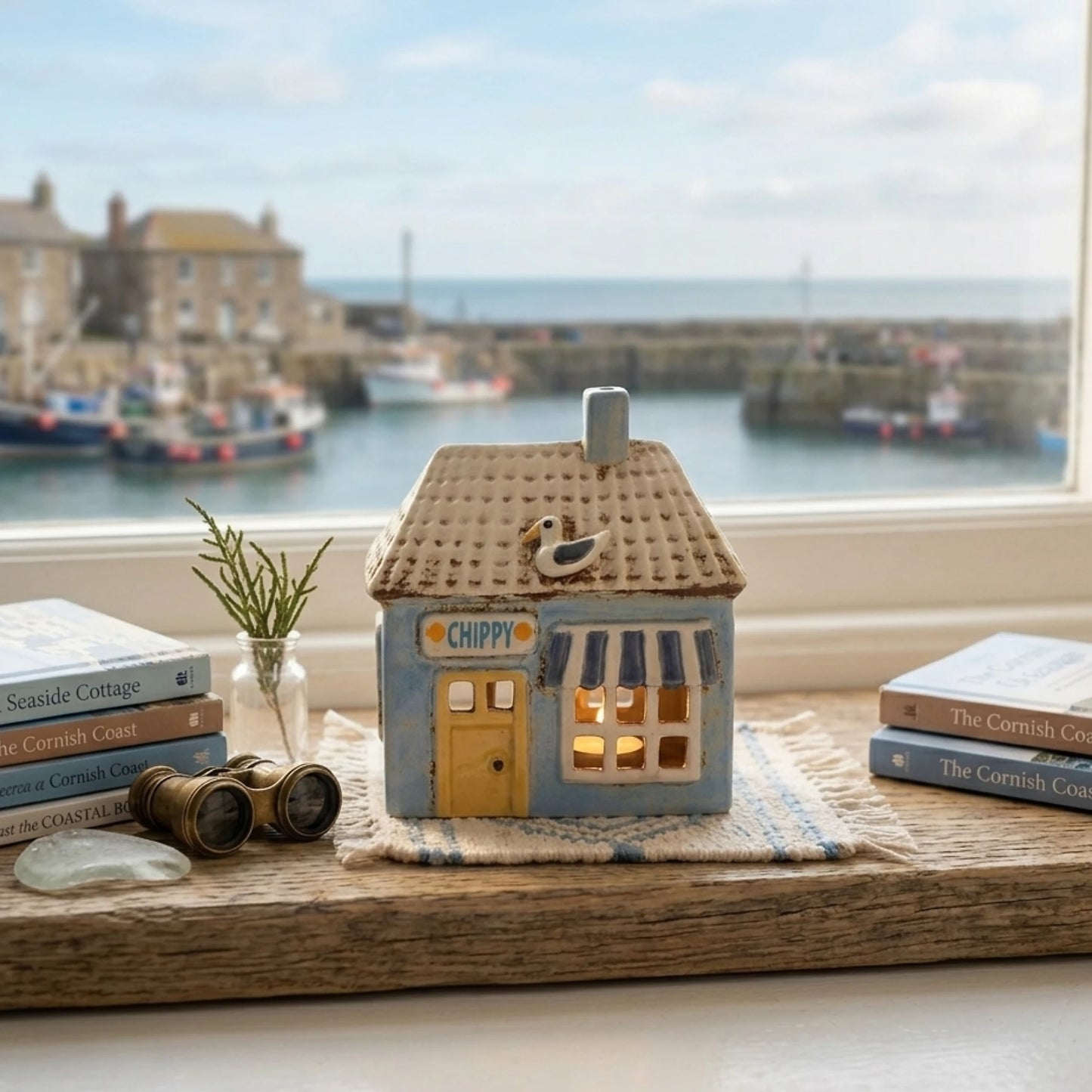 Village Pottery Chip Shop Tea Light Holder