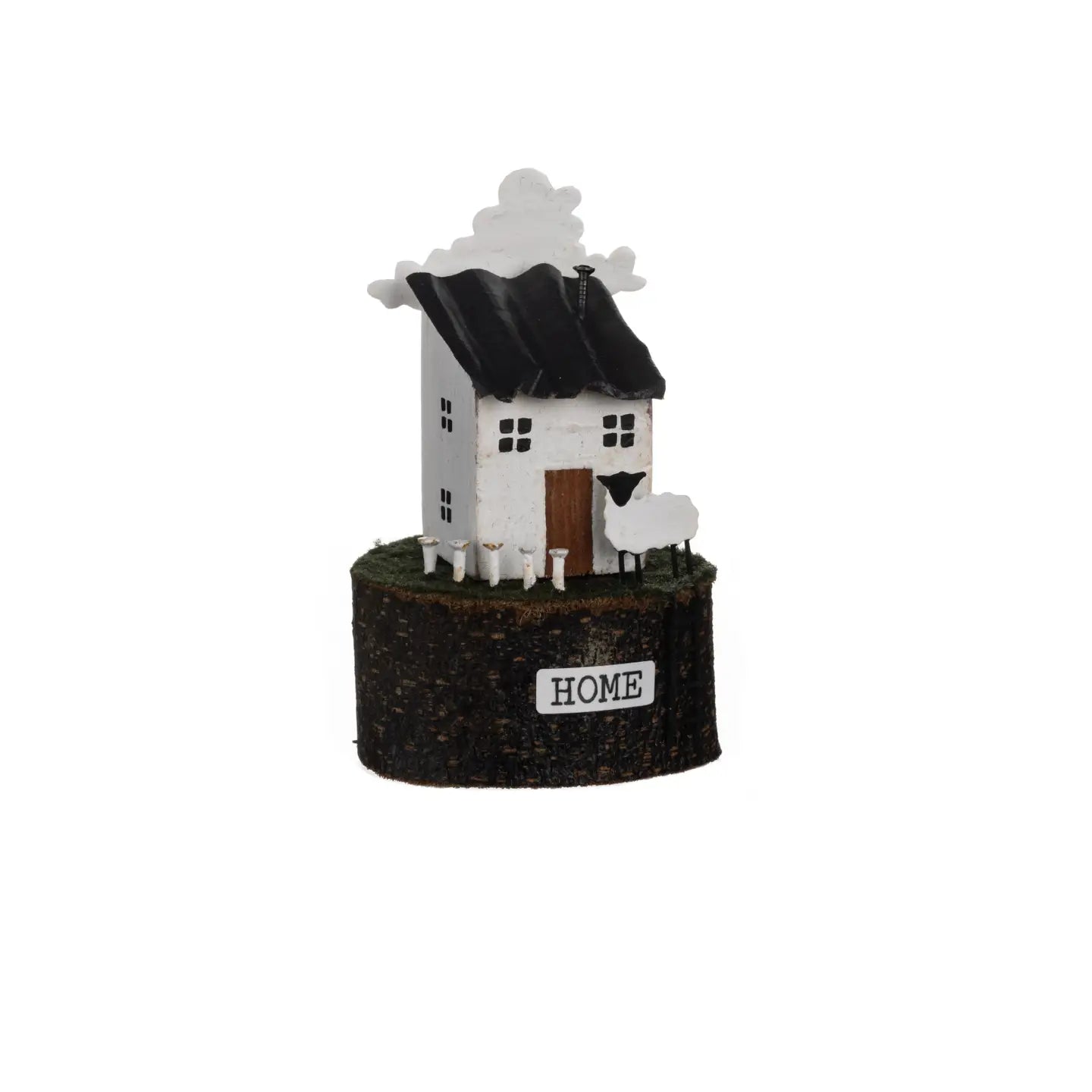 Home with Sheep Wooden decoration by Shoeless Joe