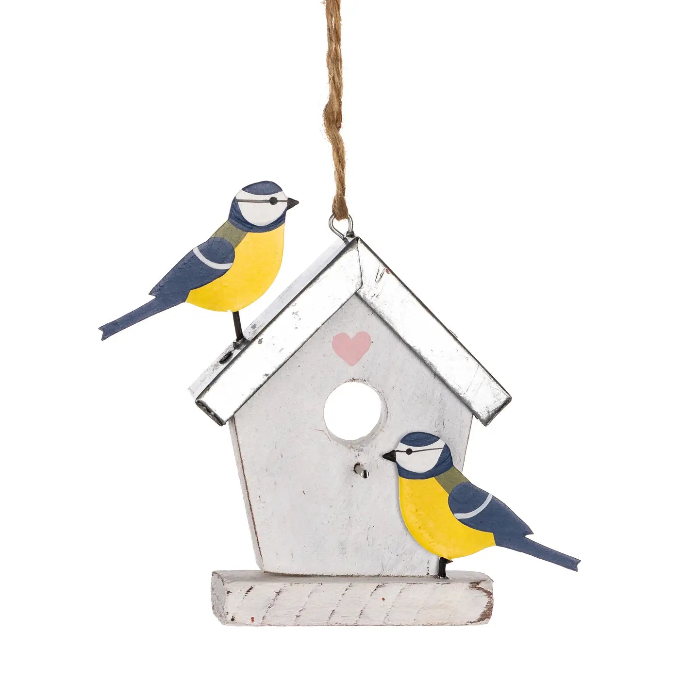 Blue Tit Birdhouse Hanging Decoration by Shoeless Joe