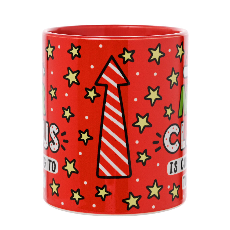 Mr Claus Christmas gift mug by Sam Jayne designs