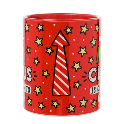 Mr Claus Christmas gift mug by Sam Jayne designs