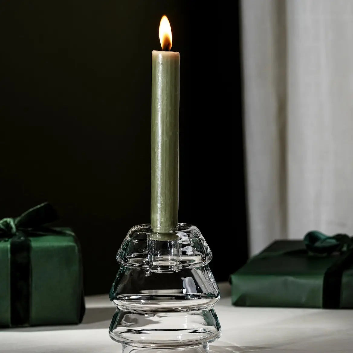 Muurla | Christmas Glass Tree | Candle Holder | 10.5cm