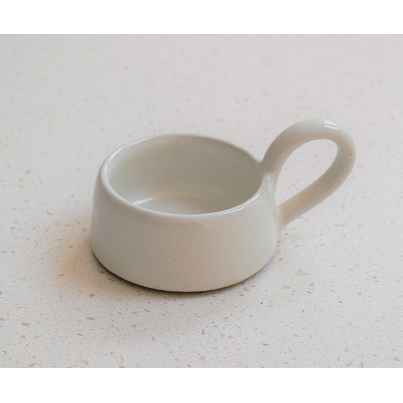 Stoneware Tea Light Cup - Milk White