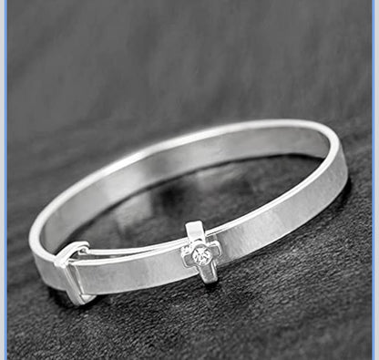 Silver plated baby bangle