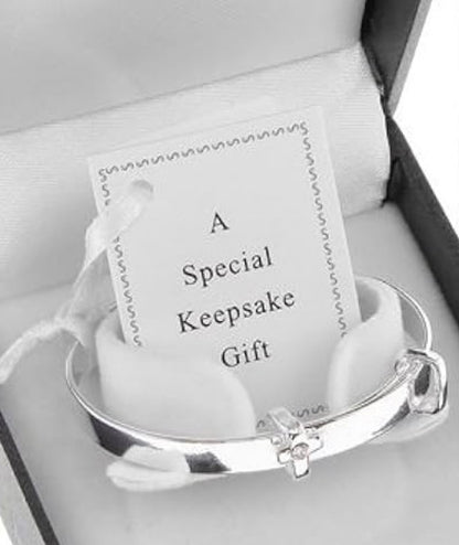 Silver plated baby bangle