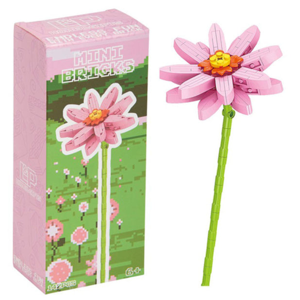 Mini Bricks Flower Stem Building Blocks - Cosmos