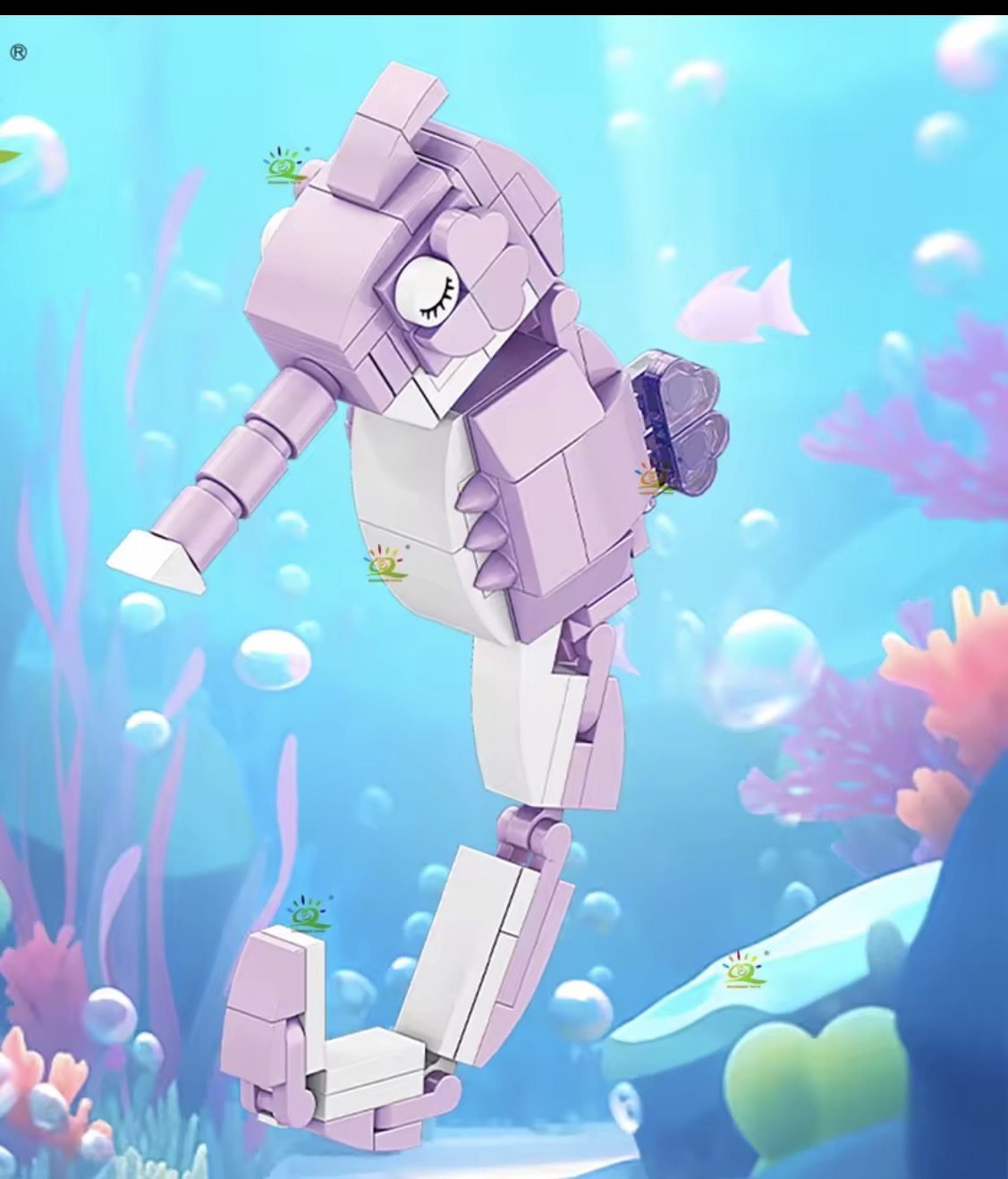 Seahorse mini bricks boxed set