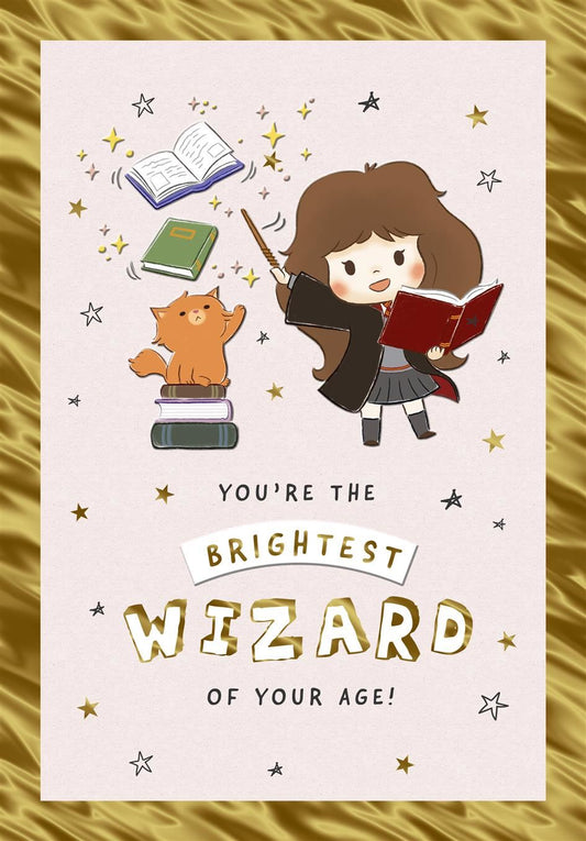 You’re the brightest wizard of your age Harry Potter birthday card by Hallmark