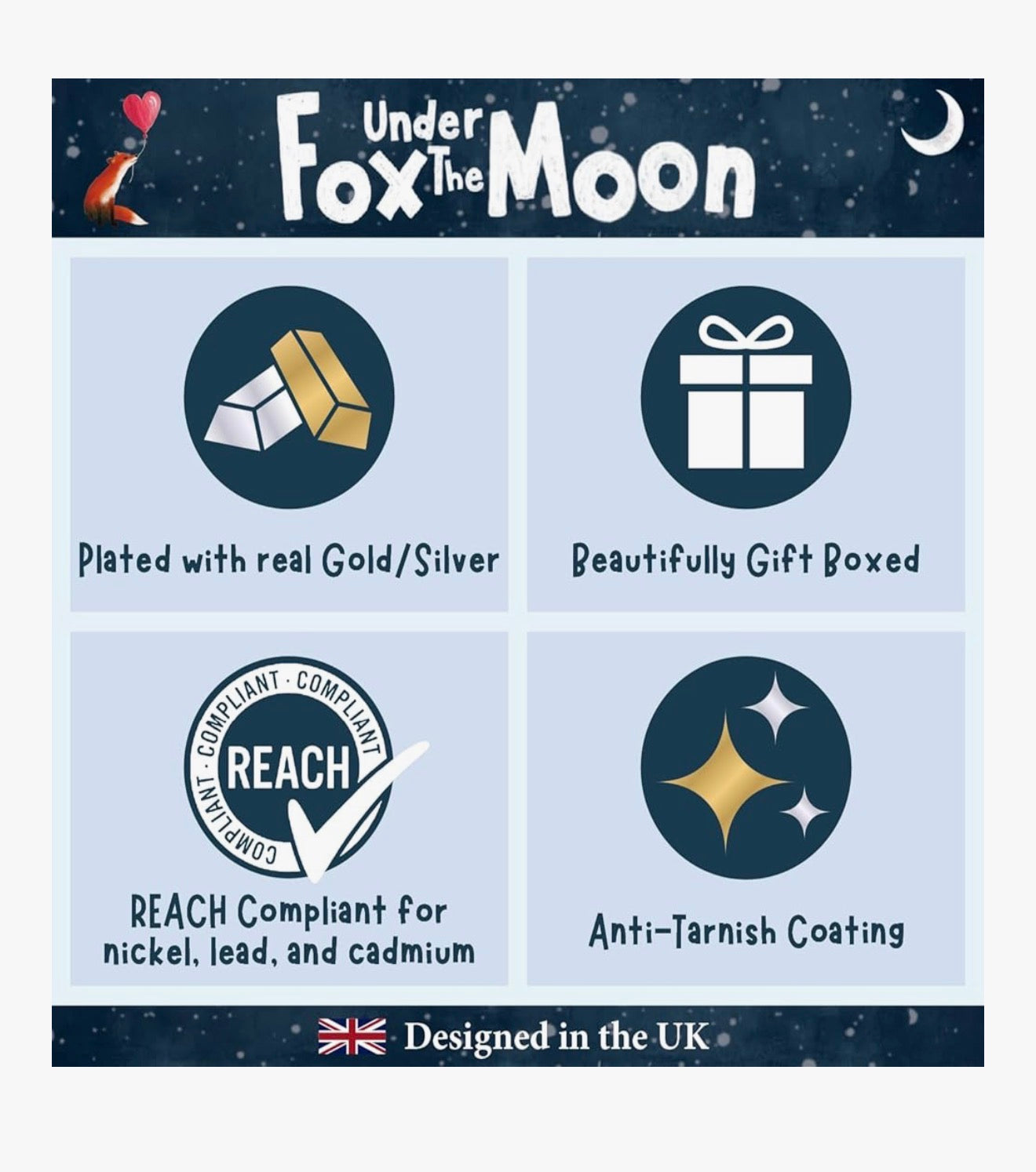 Fox Under The Moon Necklace Collection