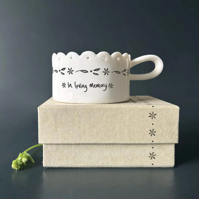 In Loving Memory Handled Tea Light Holder By East of India
