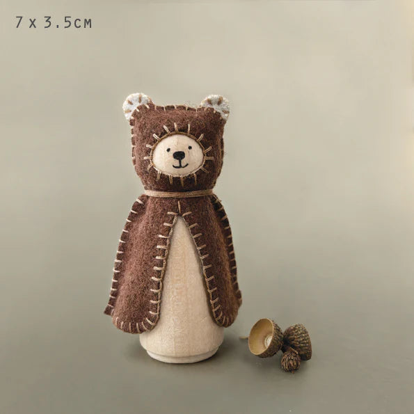 East of India wooden and felt animals