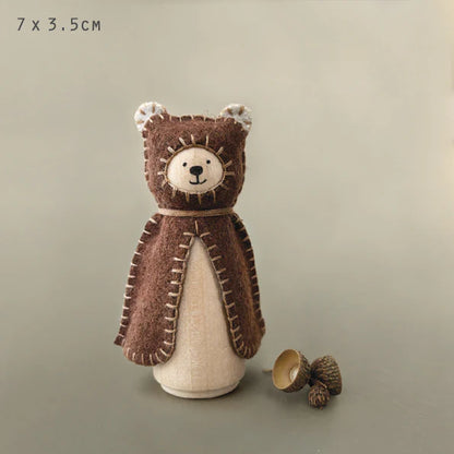 East of India wooden and felt animals