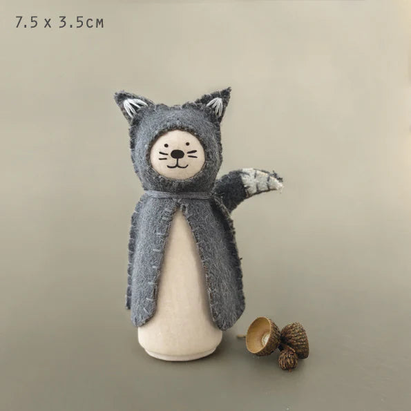 East of India wooden and felt animals