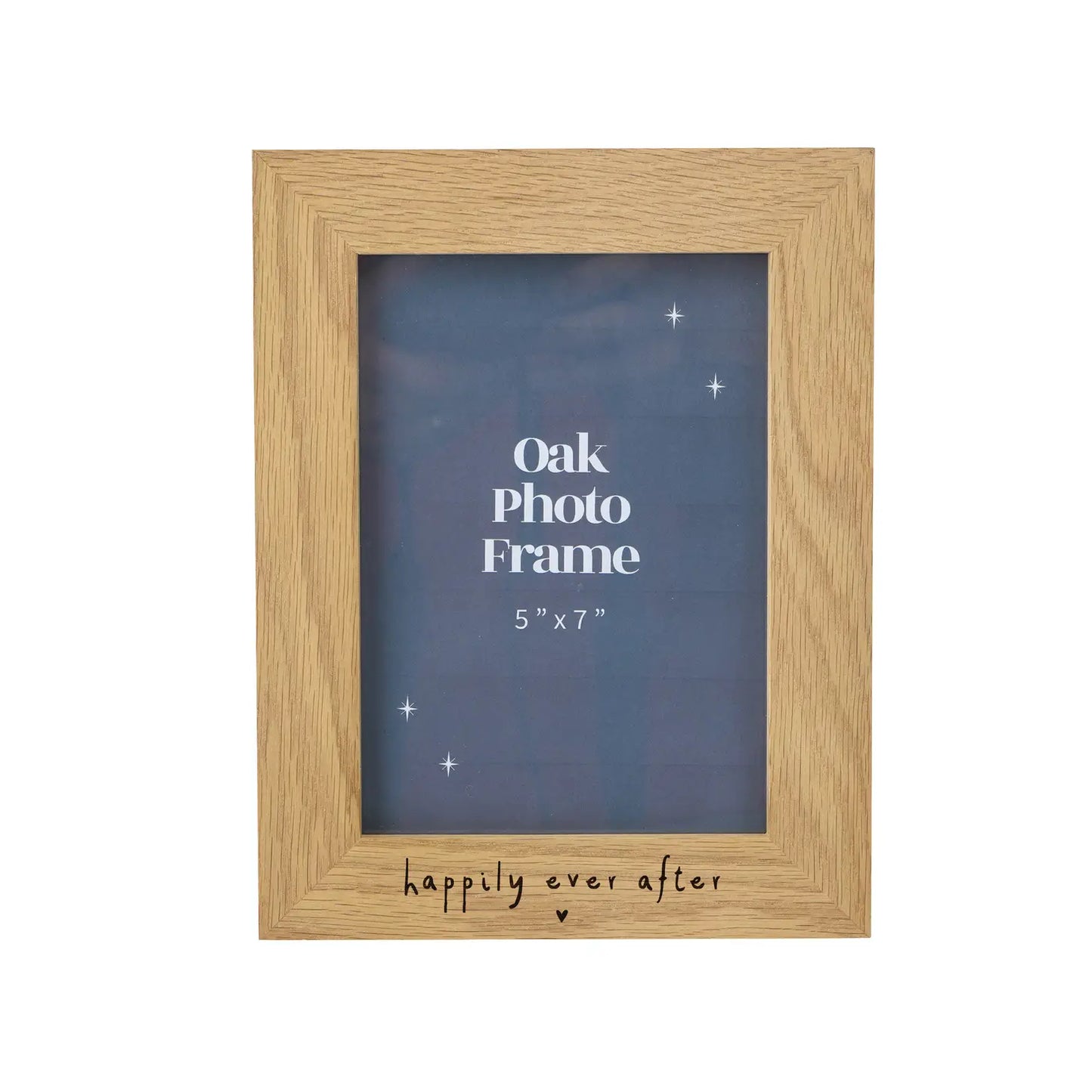 Happily ever after oak picture frame
