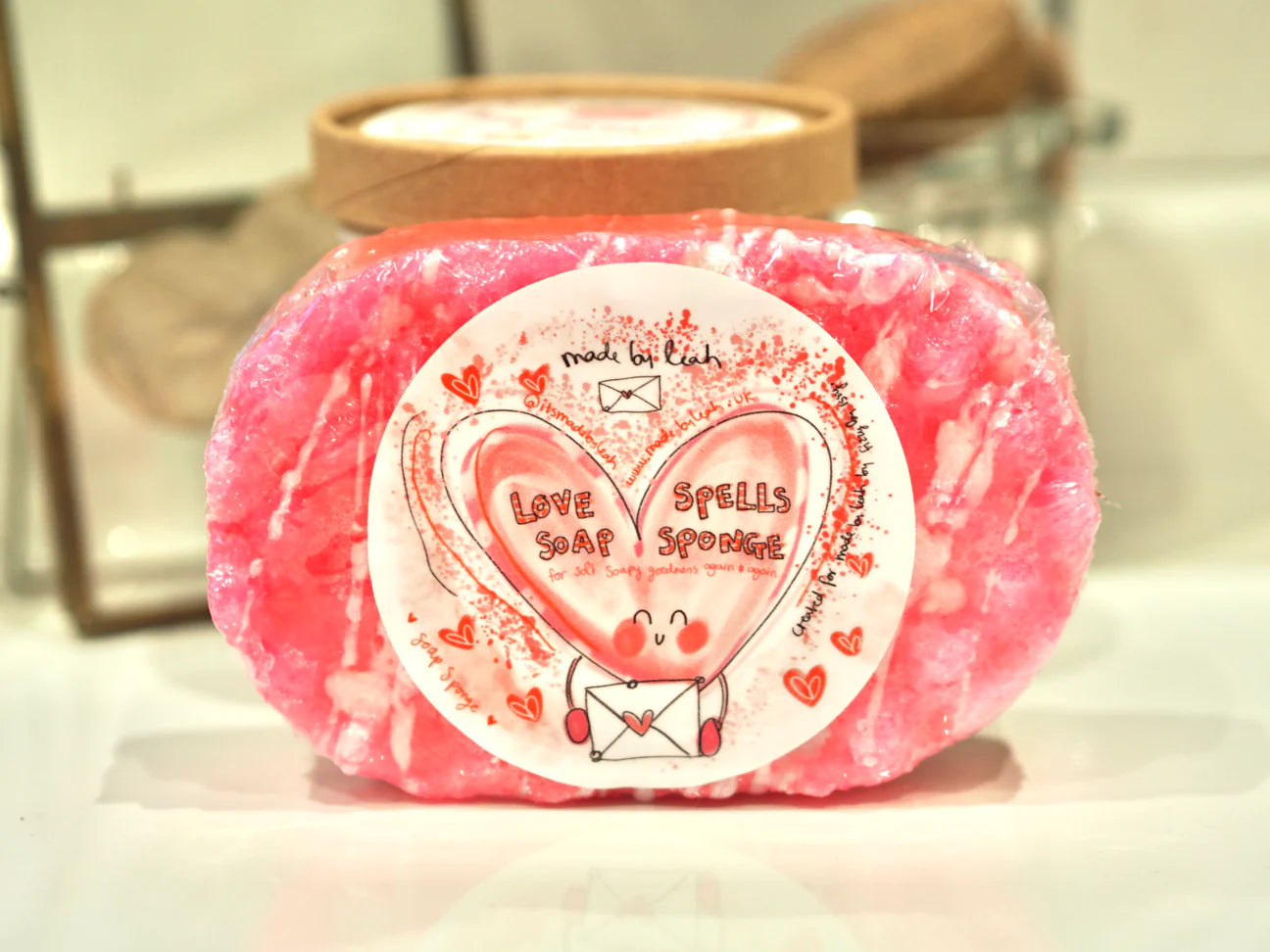 Love spells scented soap sponge