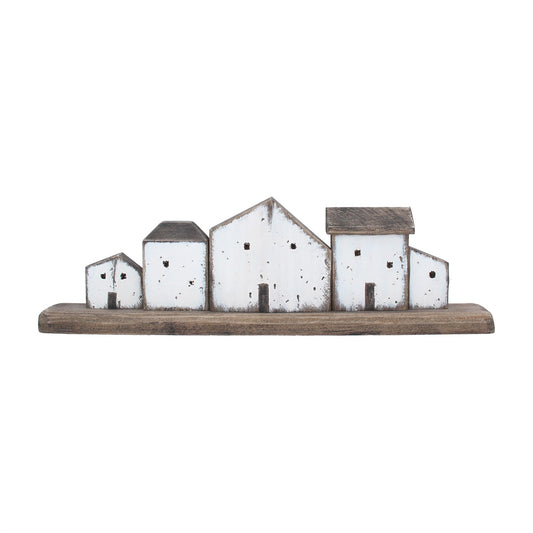Wood Ornament, Large - Rustic 5 Cottage Orn