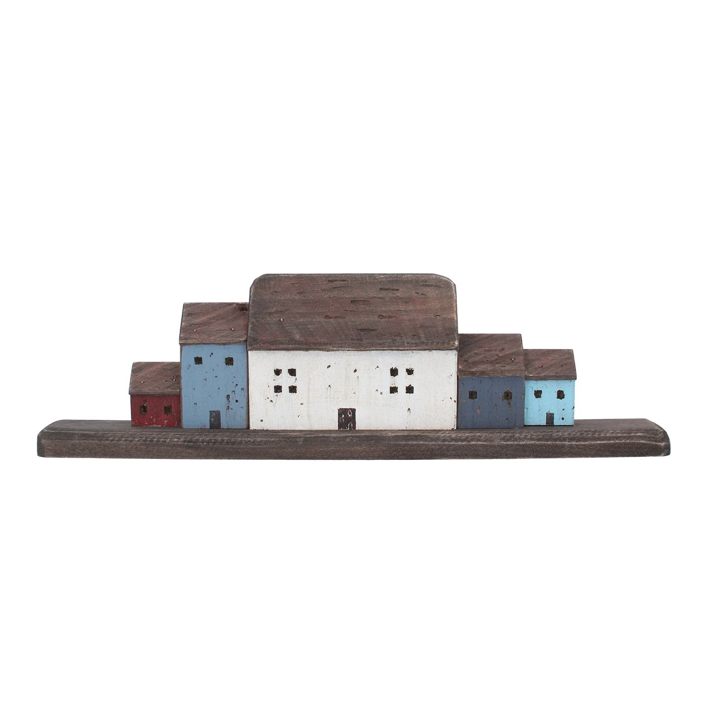Wood Ornament, Large - Rustic 5 Cottage Orn