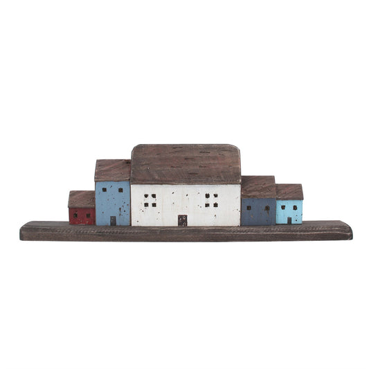 Wood Ornament, Large - Rustic 5 Cottage Orn