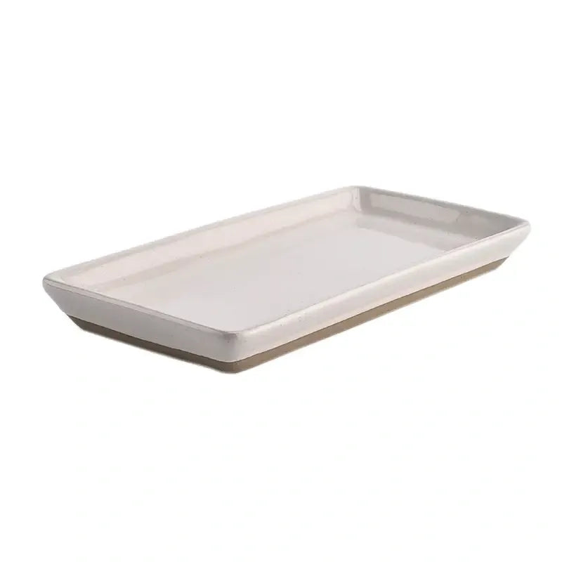Stoneware Tray - Cream by Speckled by Sweet Water decor
