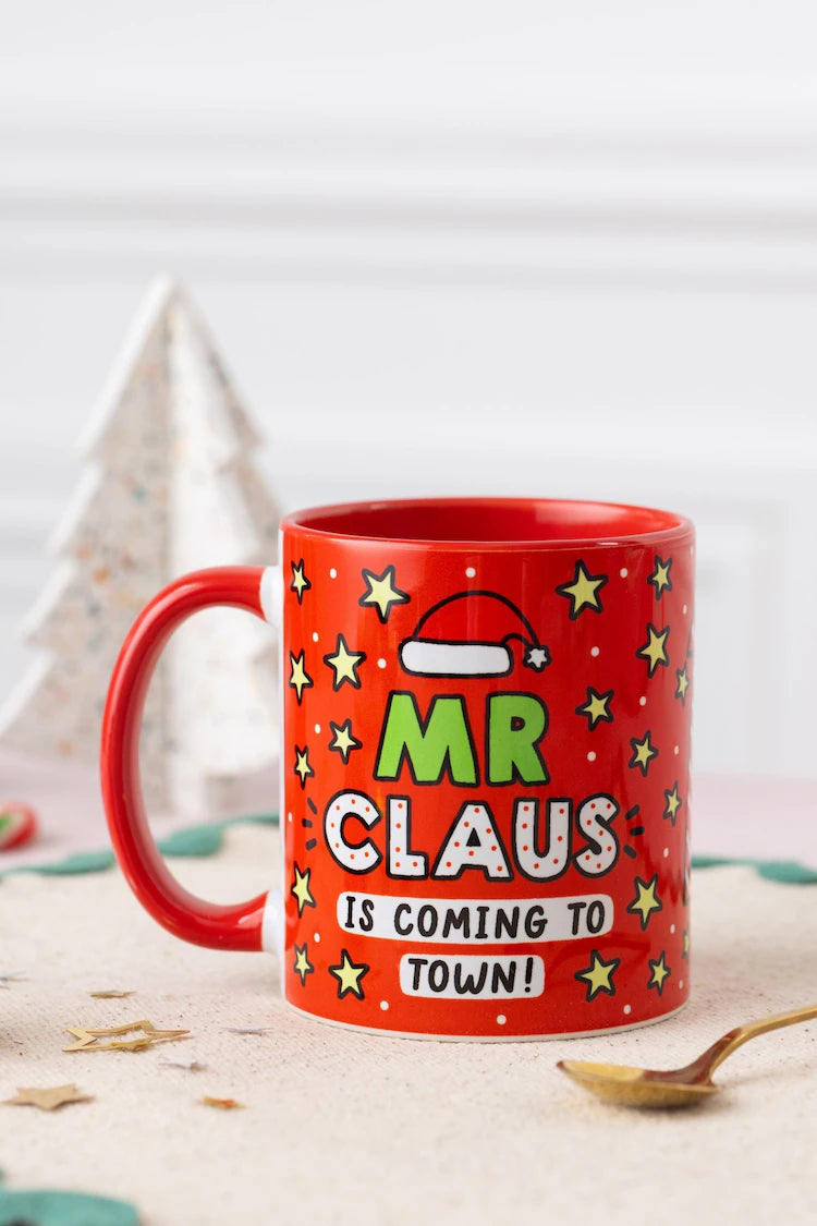 Mr Claus Christmas gift mug by Sam Jayne designs