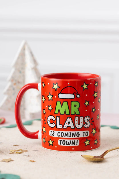 Mr Claus Christmas gift mug by Sam Jayne designs
