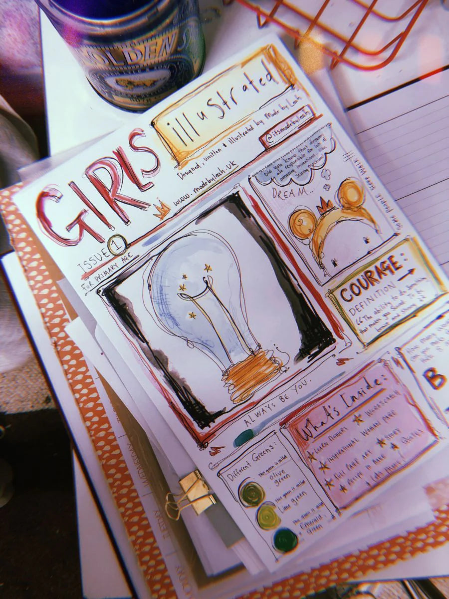 Girls illustrated vol 1 magazine by Made by Leah