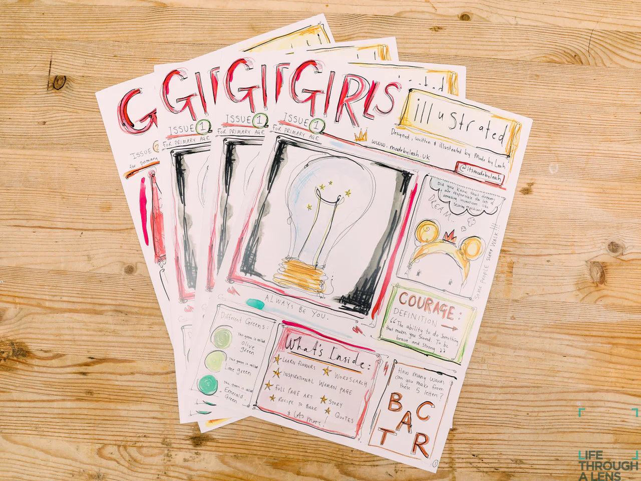 Girls illustrated vol 1 magazine by Made by Leah