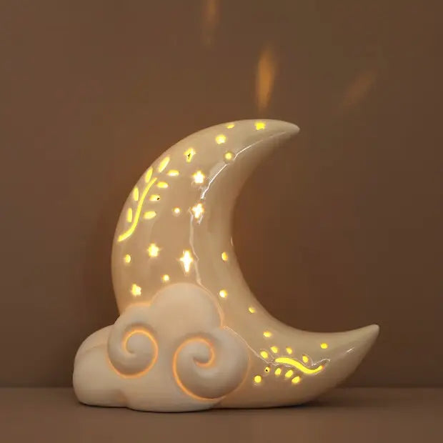 Ceramic moon light