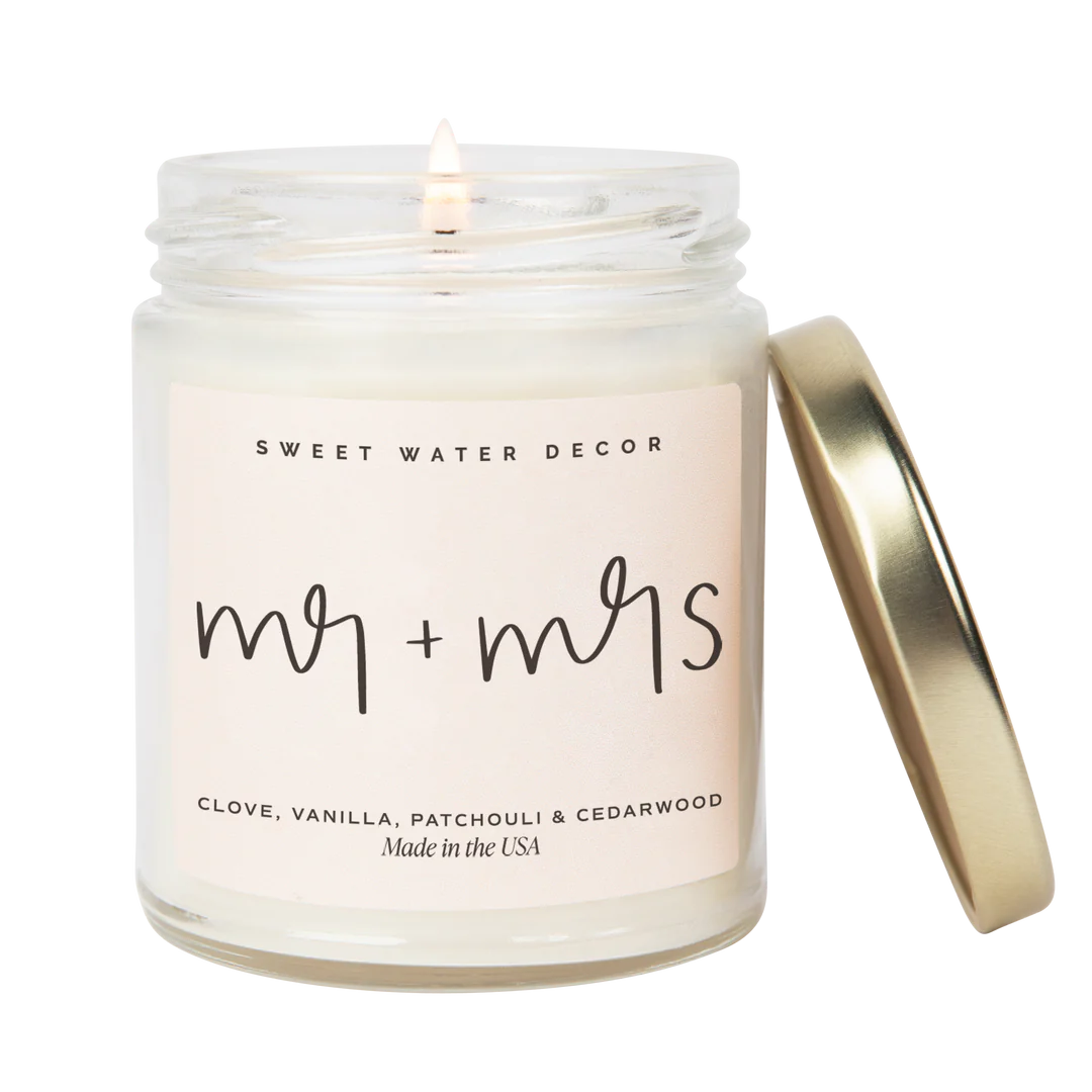 Mr & Mrs candle