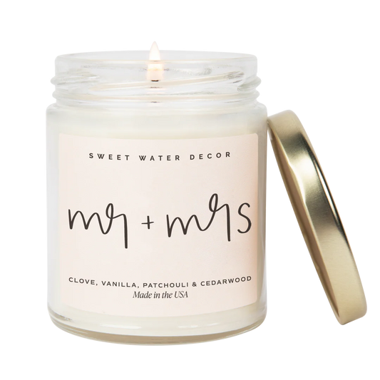 Mr & Mrs candle