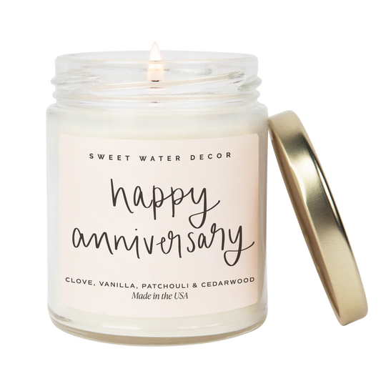 Happy anniversary candle