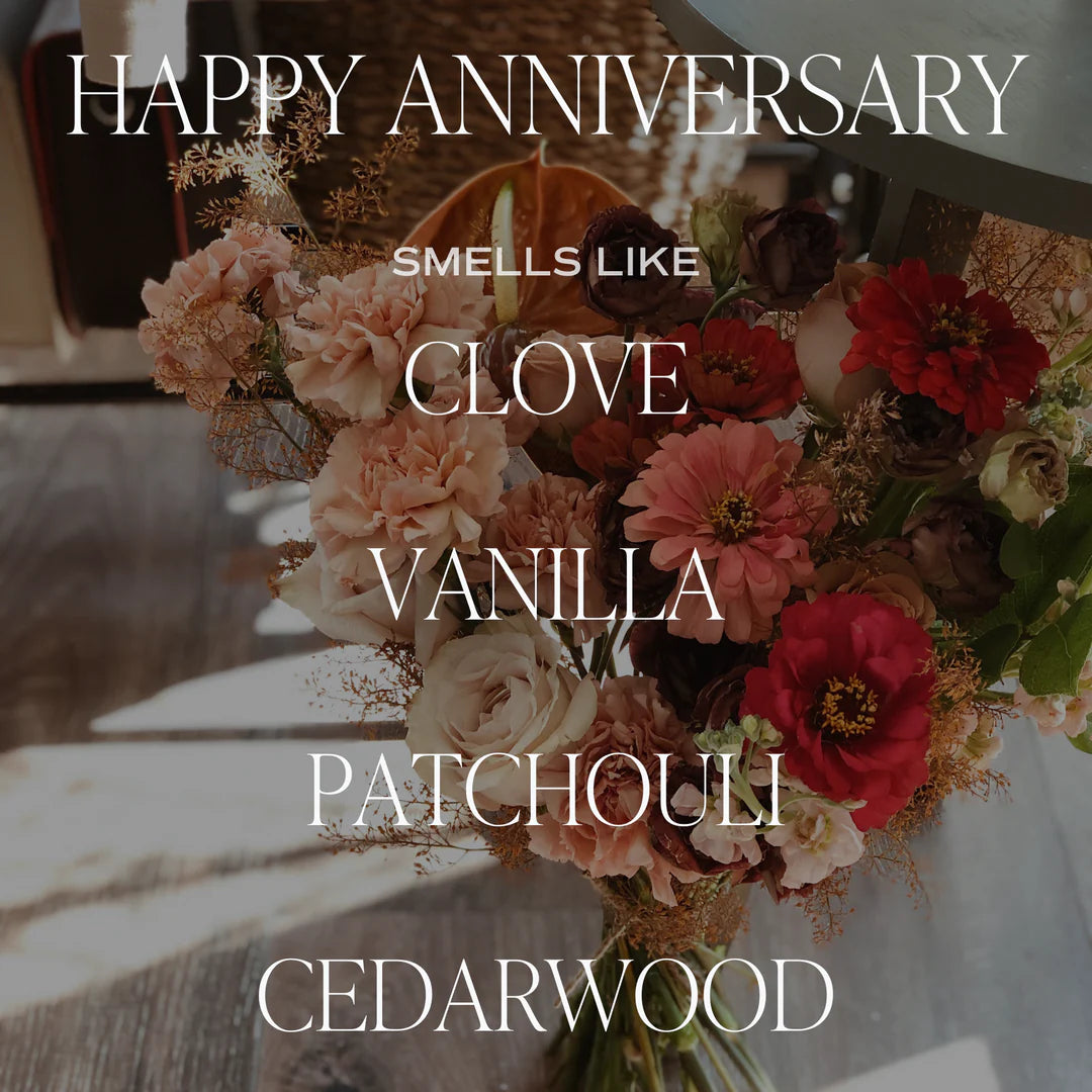Happy anniversary candle