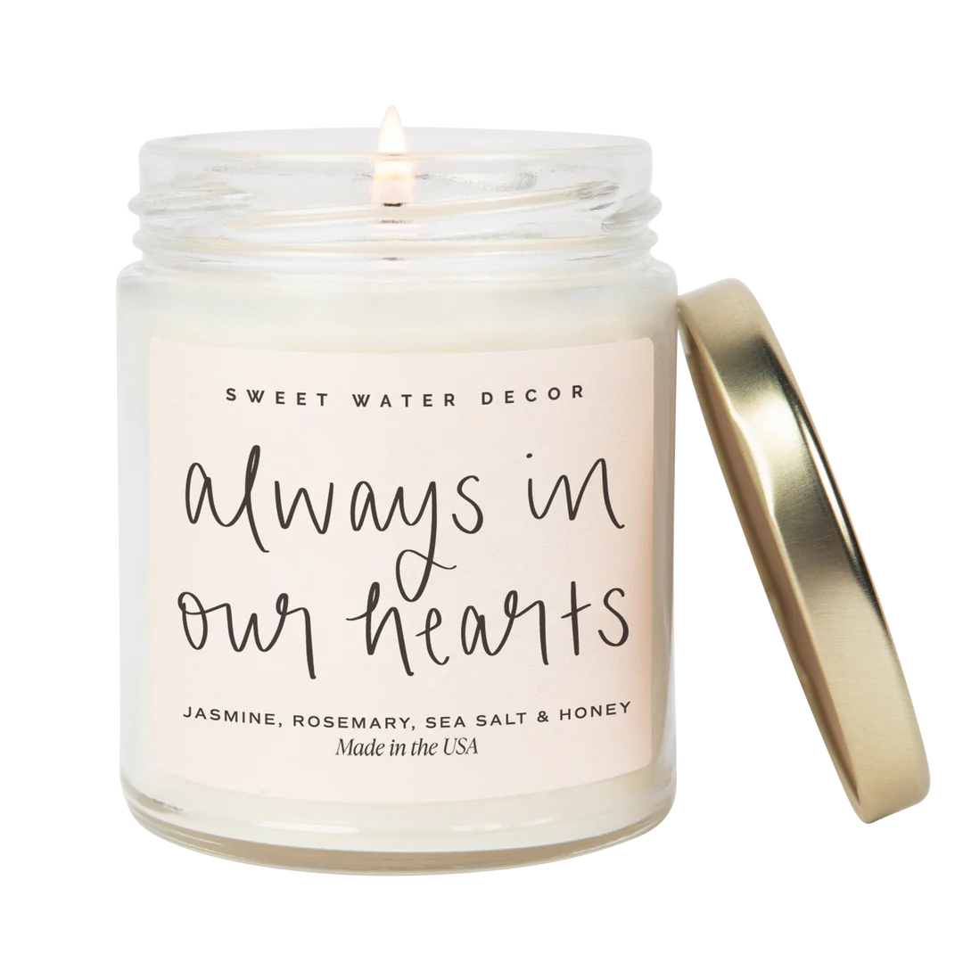 Always in our hearts candle