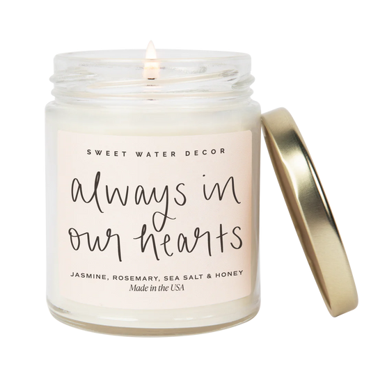 Always in our hearts candle